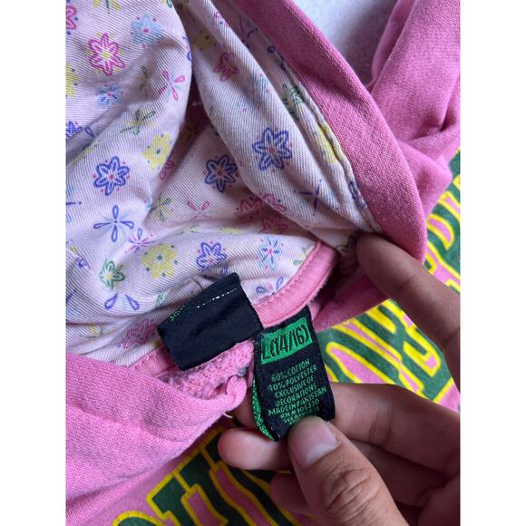 John Deere Vintage Pink Zip Up Hoodie - Picture 3 of 3